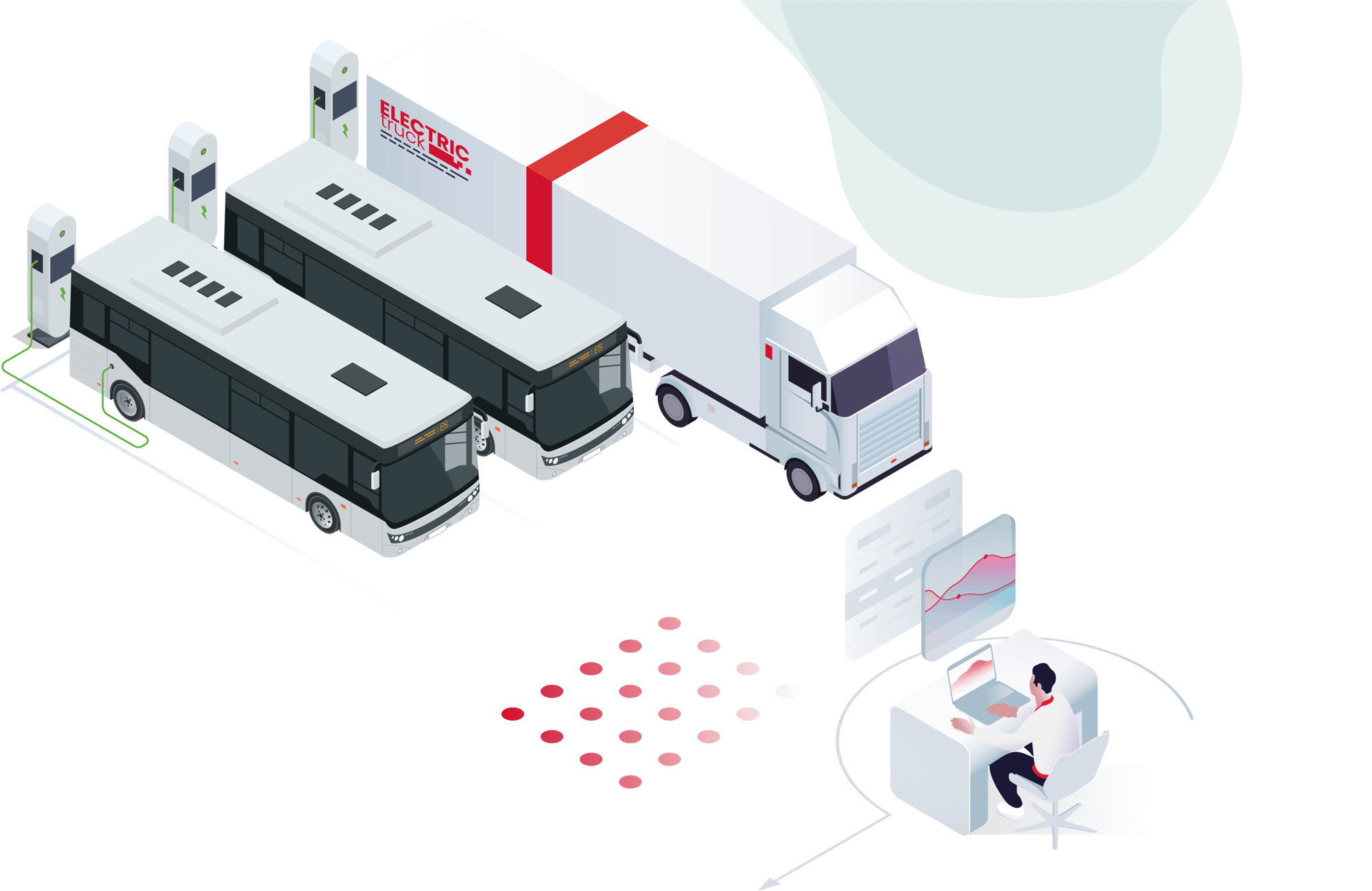 e-bus-truck illustration